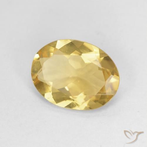 Berilo Luz amarela Natural 1.59ct, oval, VVS