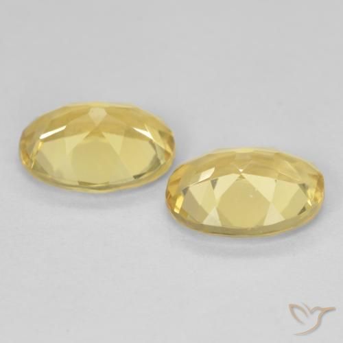 Pedras preciosas de Berilo Luz amarela natural de 3.23 ct, oval, VVS-VS