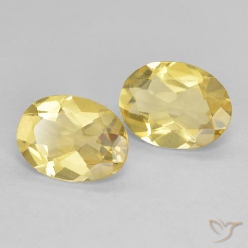 Pedras preciosas de Berilo Luz amarela natural de 2.80 ct, oval, VVS-VS