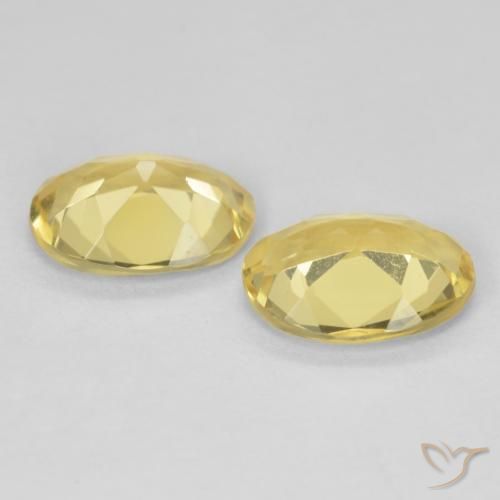 Pedras preciosas de Berilo Luz amarela natural de 2.80 ct, oval, VVS-VS