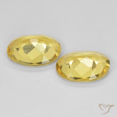 Pedras preciosas de Berilo Amarelo Dourado Claro natural de 2.76 ct, oval, VS