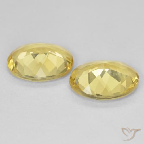 Pedras preciosas de Berilo Luz Dourada natural de 3.86 ct, oval, VS