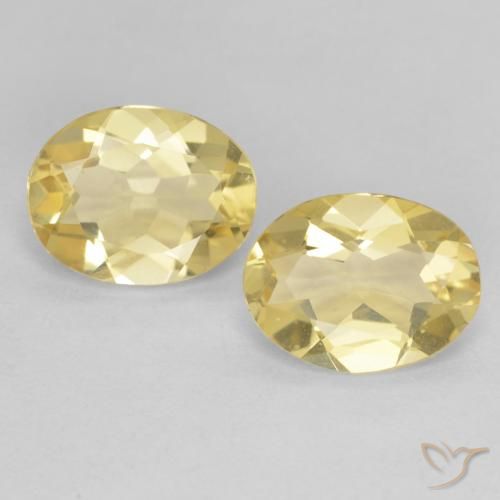 3.06ctw Natural Amarelo Dourado Claro Berilo, oval, VVS