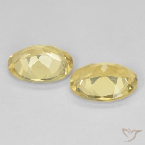 Pedras preciosas de Berilo Amarelo Dourado Claro natural de 3.06 ct, oval, VVS