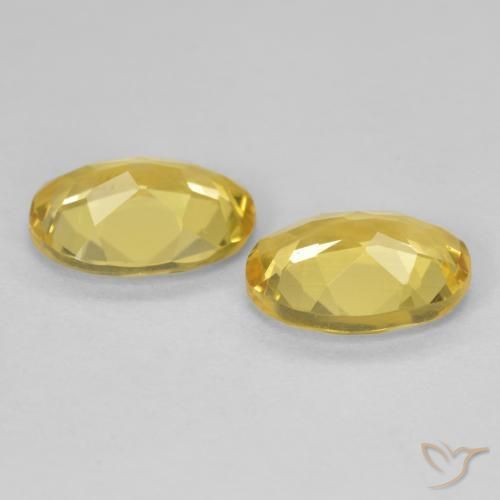 Pedras preciosas de Berilo Amarelo Dourado Claro natural de 2.83 ct, oval, VVS