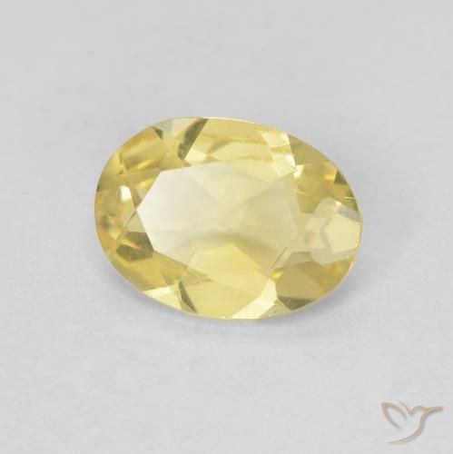 Berilo Amarelo Dourado Claro Natural 0.92ct, oval, VVS-VS