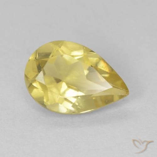 Berilo Luz Dourada Natural 1.19ct, Formato de pêra, VVS-VS