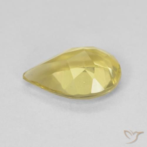 Berilo Luz Dourada Natural 1.19ct, Formato de pêra, VVS-VS
