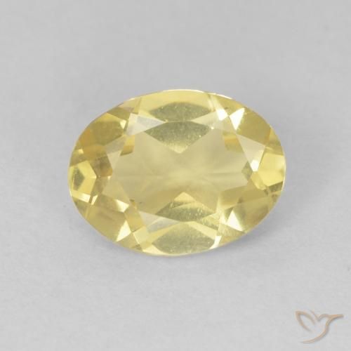 Berilo Amarelo Dourado Claro Natural 1.22ct, oval, VVS-VS