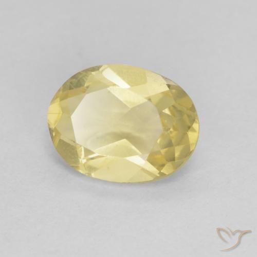 1.14ct Natural Luz amarela Berilo, oval, VVS-VS