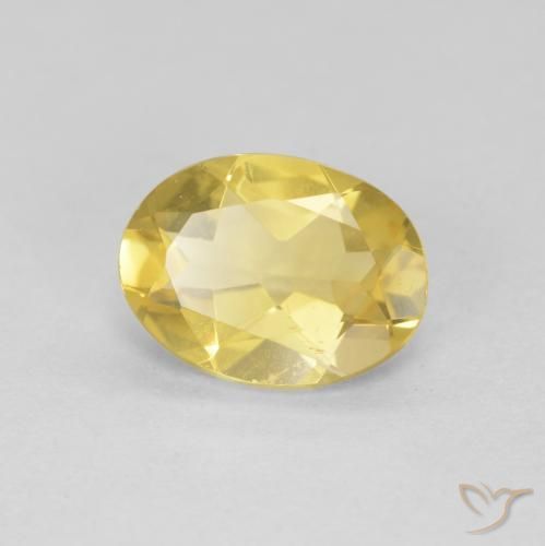 Berilo Amarelo Dourado Claro Natural 1.35ct, oval, VVS