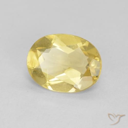 Berilo Luz amarela Natural 1.58ct, oval, VVS