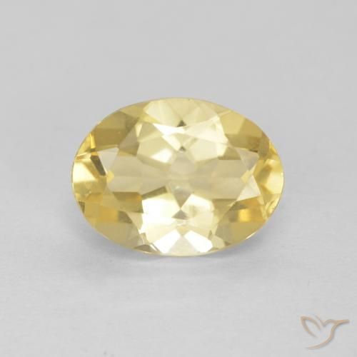 1.74ct Natural Luz amarela Berilo, oval, VVS