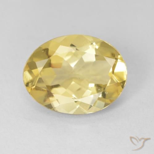 2.21ct Natural Luz amarela Berilo, oval, VVS