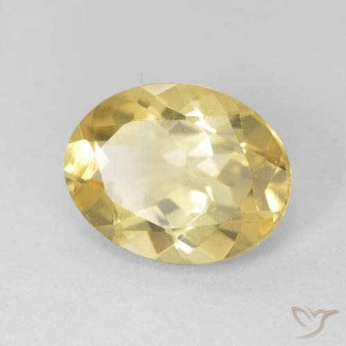 Berilo Luz amarela Natural 2.21ct, oval, VVS