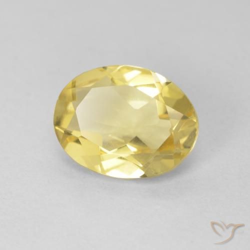Berilo Amarelo Dourado Claro Natural 1.54ct, oval, VVS