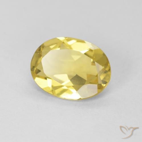 Berilo Luz amarela Natural 1.33ct, oval, VVS