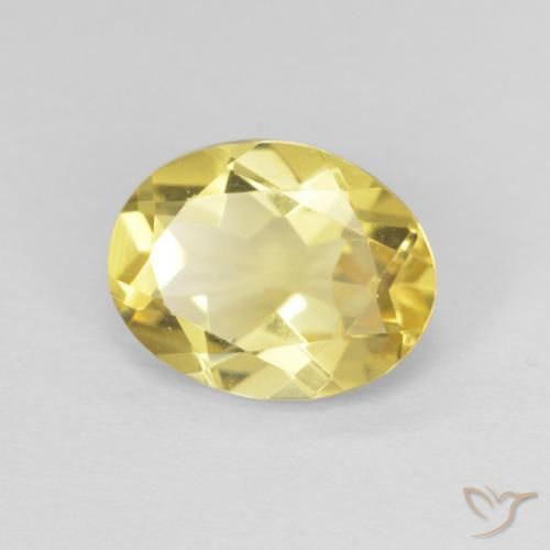 Berilo Luz amarela Natural 1.76ct, oval, VVS