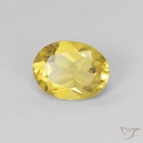 Berilo Amarelo claro mel Natural 1.32ct, oval, VVS