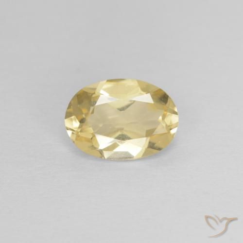 0.69ct Natural Amarelo Dourado Claro Berilo, oval, VVS