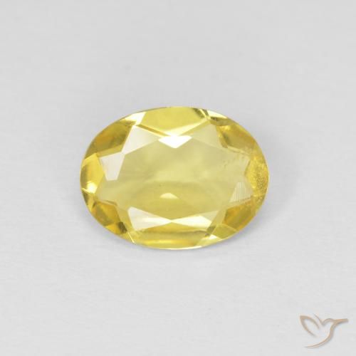 0.92ct Natural Amarelo claro mel Berilo, oval, VS