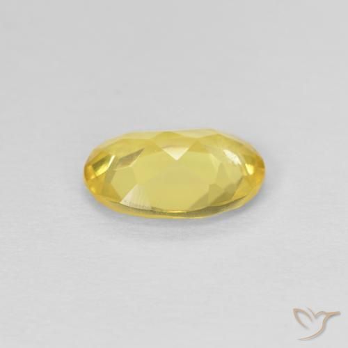 Berilo Amarelo claro mel Natural 0.92ct, oval, VS