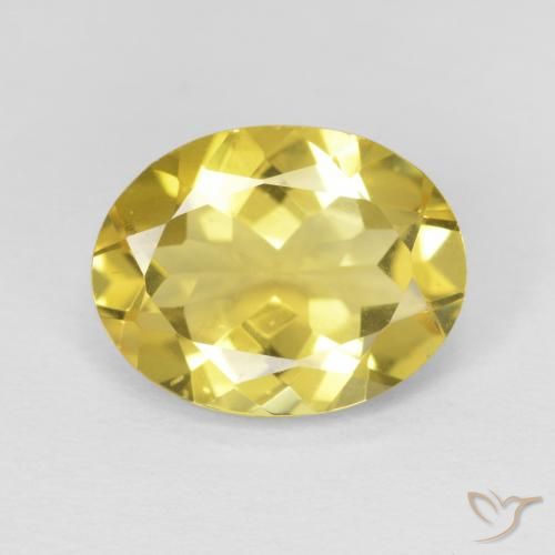 2.04ct Natural Amarelo Terroso Berilo, oval, VS