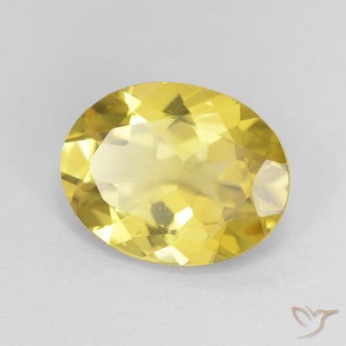 Berilo Amarelo Terroso Natural 2.04ct, oval, VS