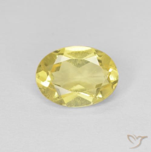 1.18ct Natural Amarelo claro mel Berilo, oval, VS