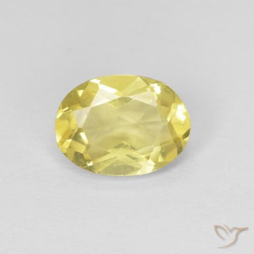 1.15ct Natural Amarelo claro mel Berilo, oval, VS