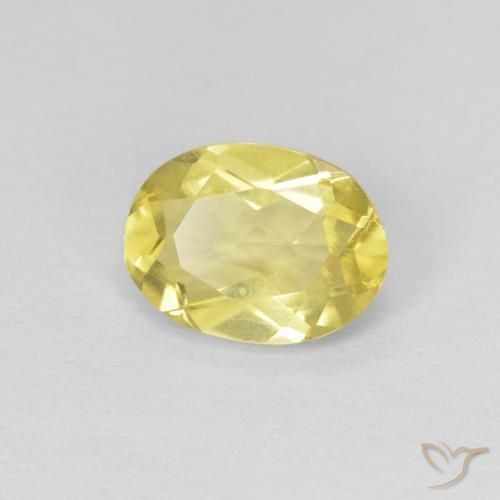 Berilo Amarelo claro mel Natural 1.15ct, oval, VS