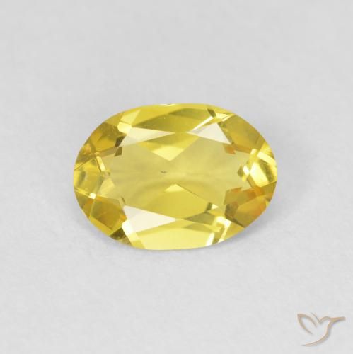 0.87ct Natural Amarelo Toscana Berilo, oval, VVS-VS