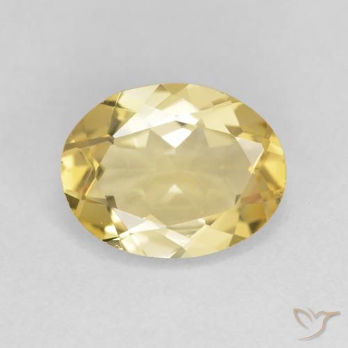 2.25ct Natural Luz amarela Berilo, oval, VS