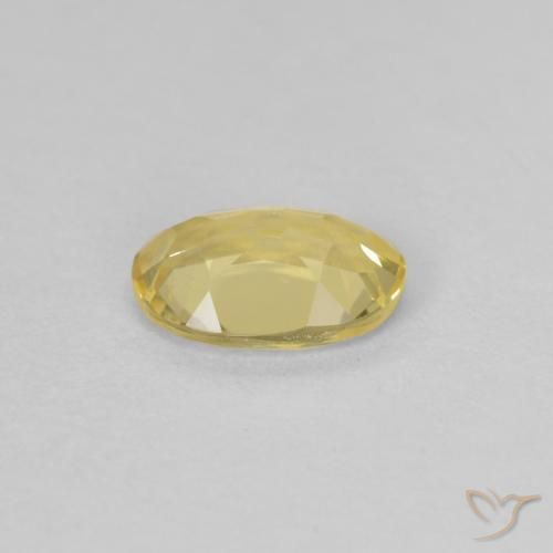 Berilo Amarelo Dourado Claro Natural 0.64ct, oval, VVS-VS