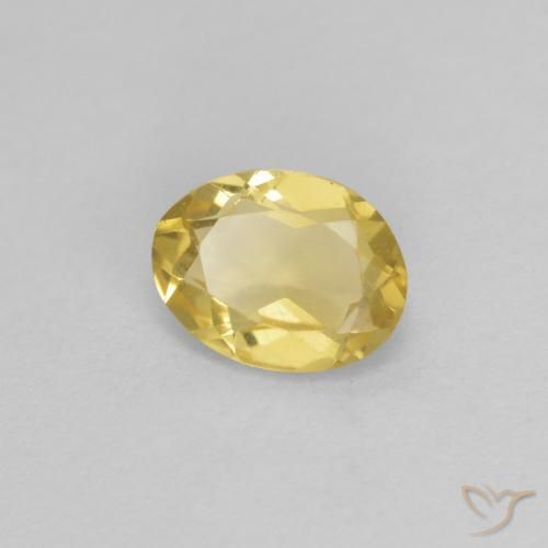 Berilo Amarelo Dourado Claro Natural 0.65ct, oval, VVS-VS