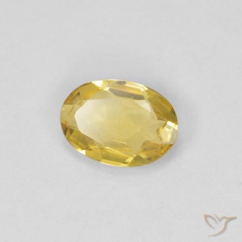 Berilo Amarelo Dourado Claro Natural 0.52ct, oval, VVS-VS