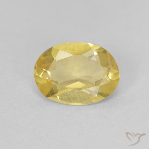 0.98ct Natural Luz amarela Berilo, oval, VVS-VS