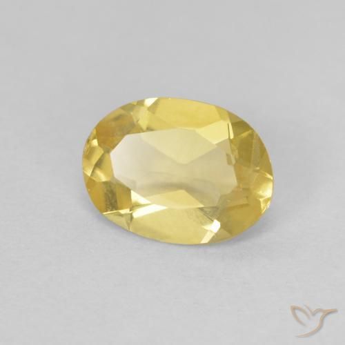 Berilo Luz amarela Natural 0.98ct, oval, VVS-VS