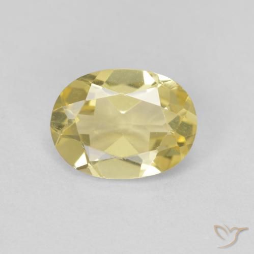 1.10ct Natural Luz Dourada Berilo, oval, VVS-VS