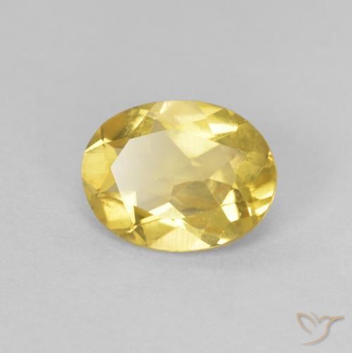 Berilo Amarelo Dourado Claro Natural 1.07ct, oval, VVS-VS