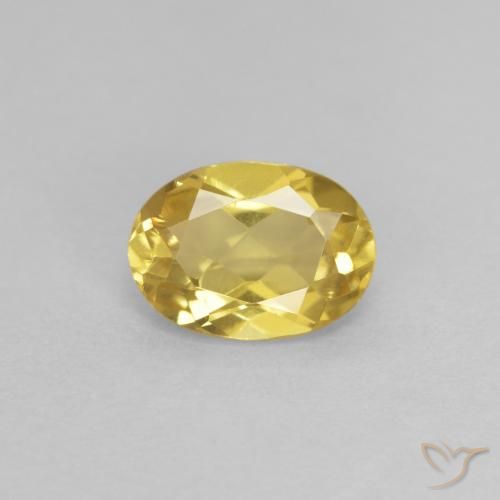 0.74ct Natural Luz amarela Berilo, oval, VVS-VS