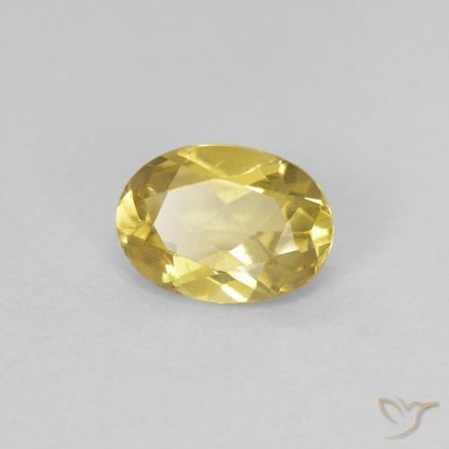 Berilo Luz amarela Natural 0.74ct, oval, VVS-VS