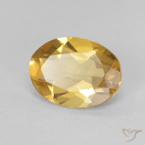 Berilo Medium Light-Gold Natural 1.56ct, oval, VVS-VS