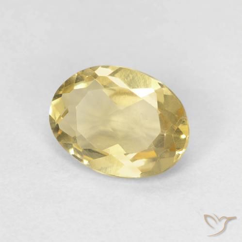 Berilo amarelo quente Natural 1.04ct, oval, VVS-VS