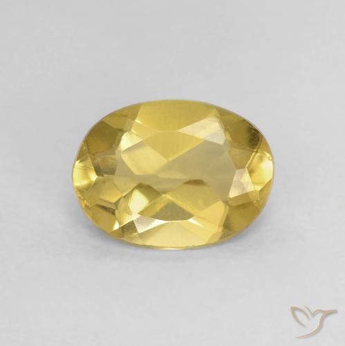 0.98ct Natural Amarelo Dijon Berilo, oval, VVS-VS
