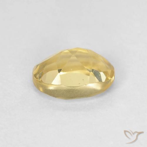 Berilo amarelo médio Natural 0.93ct, oval, VVS-VS