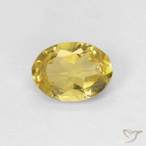 0.73ct Natural Amarelo Terroso Berilo, oval, VS