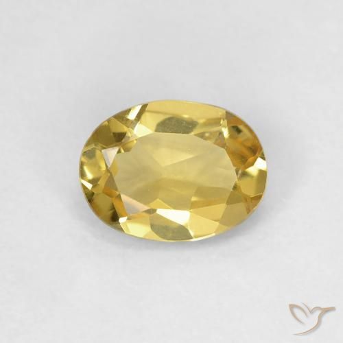 0.72ct Natural amarelo real Berilo, oval, VS