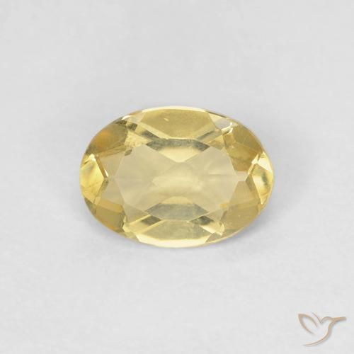 0.66ct Natural Amarelo Dijon claro Berilo, oval, VVS-VS