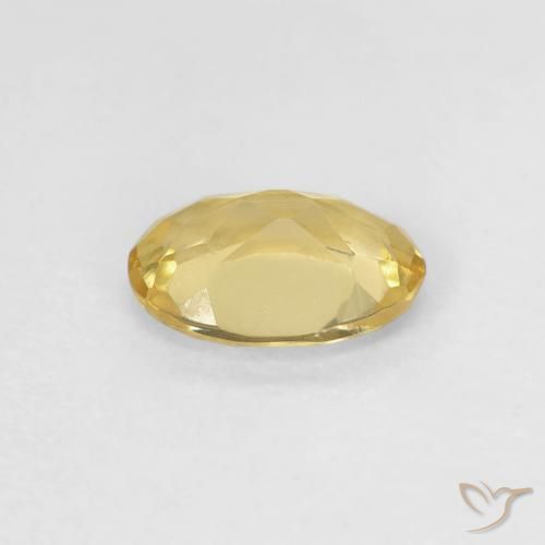 Berilo Amarelo Dijon claro Natural 0.66ct, oval, VVS-VS